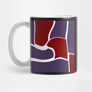 Red, purple and whirled Mug